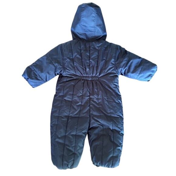 Vintage Carter’s 1990s Navy Baby Snowsuit - Size 24M - Picture 4 of 8